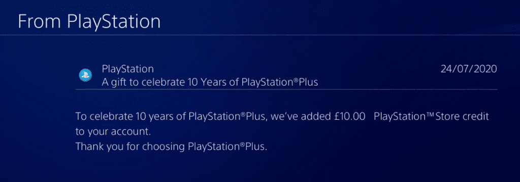 sony free ps store credit