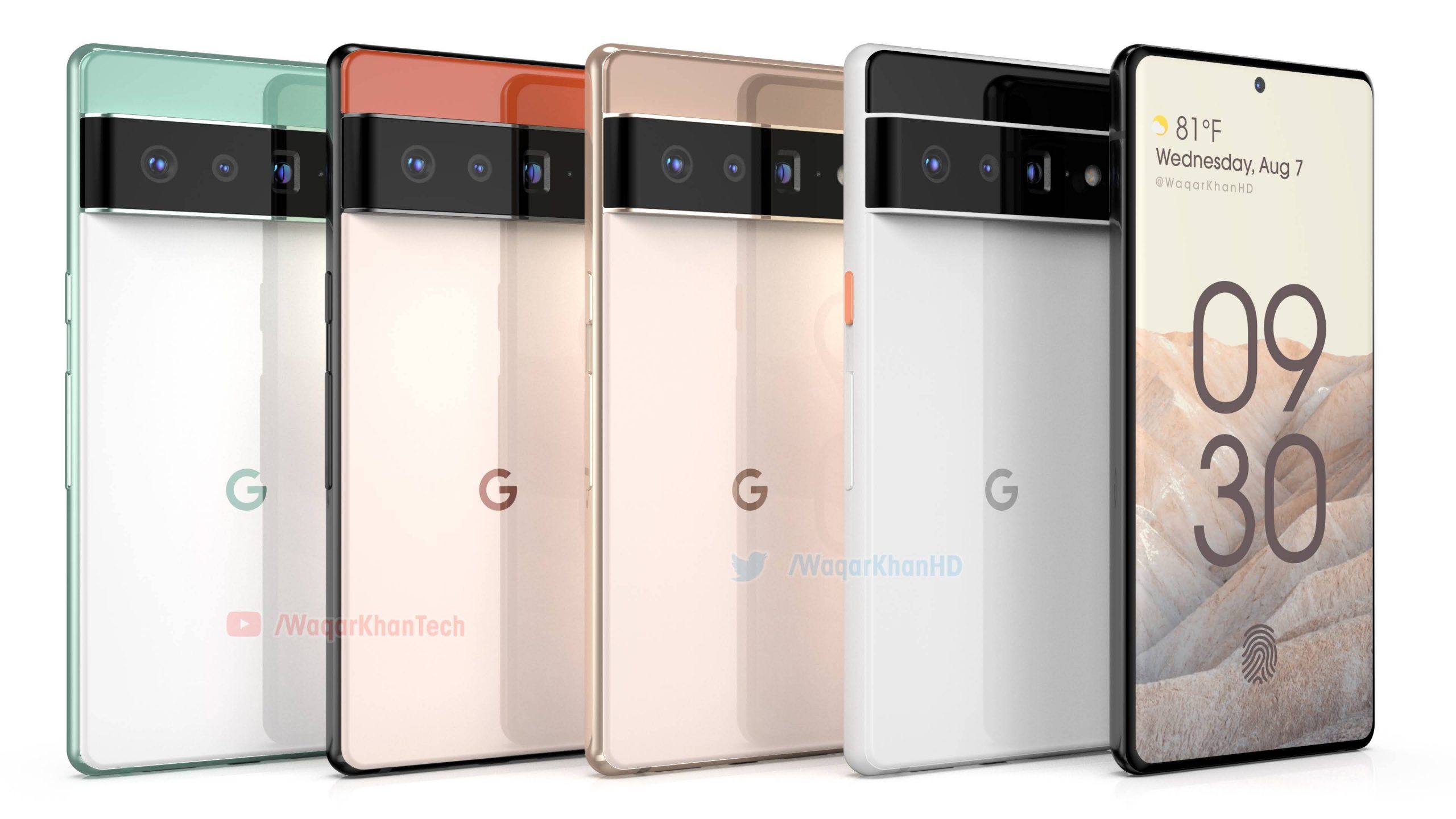 Google Pixel 6 and 6 Pro color options leaked scaled
